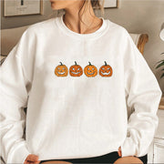 Halloween Evil Pumpkin Head Sweater Funny Printed Fashion Party Hoodie