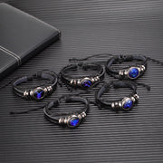 Zodiac Constellation Bracelet Braided Design Bracelet For Men Women Kids