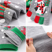 Cute Christmas Five-finger Socks Winter Elastic Sweat-absorbent Split-toe Socks For Women