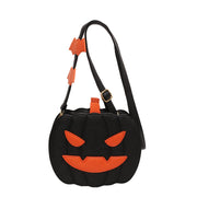 2024 Halloween Bags Funny Pumpkin Cartoon Shoulder Crossbody Bag With Bat Personalized Creative Female Bag 10