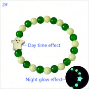 Day Of The Dead Luminous Bracelet Glass Beaded Halloween Luminous Bracelet