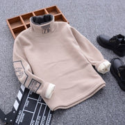 Winter Long-sleeved T-shirt Children High Neck Sweater