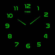 Luminous Wall Clock Creative DIY Home Decoration 4