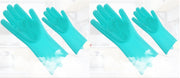 Silicone Heat-resistant Cleaning Brush Scrubbing Gloves