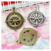 Home Fashion Vintage Compass DIY Jewelry Pendants 6