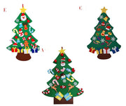 DIY Felt Christmas Tree New Year Toddler Kids Handmade Gift Toys Door Wall Hanging Ornaments Holiday Party Home Decoration Set