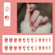 Wear Nails Red Glitter Christmas Nail Art