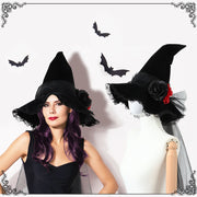 Halloween Baroque Witch Hat Accessories Props