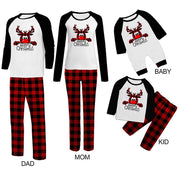 Family Christmas Pajamas Matching Sets Christmas Sleepwear Parent-Child Outfit For Christmas Holiday Xmas Party