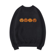 Halloween Evil Pumpkin Head Sweater Funny Printed Fashion Party Hoodie