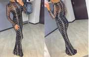 Sequins Women Maxi Dresses Long Sleeve Female Party Dresses 8