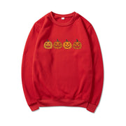 Halloween Evil Pumpkin Head Sweater Funny Printed Fashion Party Hoodie