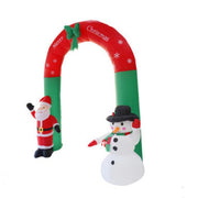 Giant Arch Santa Claus Snowman Inflatable Garden Yard Archway Christmas Ornaments Xmas New Year Festival Party Props Decoration