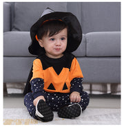 Children's Halloween Four-piece Bat Pumpkin Kids Clothes