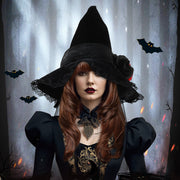 Halloween Baroque Witch Hat Accessories Props