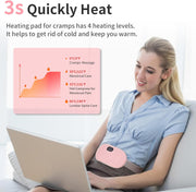 Menstrual Heating Pad Smart Warm Belt Relief Waist Pain Cramps Vibrating Abdominal Massager Electric Waist Belt Device 3