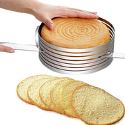 Layered Stainless Steel Adjustable Round Cake Pastry Cutter DIY Tool