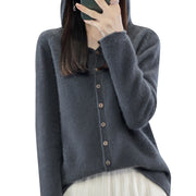 Pure Wool Sweater Women Cardigan Autumn And Winter Sweater