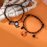 Halloween Bracelet Halloween Pumpkin Ghost Love Magnetic Couple Rope Bracelet