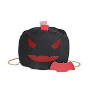 Halloween Cartoon Pumpkin Shoulder Bag For Girls Personality Funny Creative Chain Crossbody Bags Women