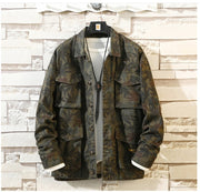 New Men's Camouflage Denim Jacket Coat Man Coats Jeans Jacket & Coats Fashion Design Autumn Brand Clothing