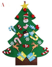 DIY Felt Christmas Tree New Year Toddler Kids Handmade Gift Toys Door Wall Hanging Ornaments Holiday Party Home Decoration Set