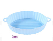 Air Fryer Tray Silicone Kitchen Supplies Air Fryer Silicone Pot Grill Pan Accessories Disposable Paper Liner