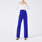 Solid Color Casual Pants Slim, High-waisted Bell Bottoms 10