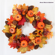 Halloween Autumn Garland 40cm Pumpkin Berry Door Hanging