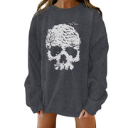 Halloween Creative Theme Print Loose Sweater