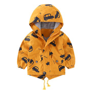 Long-sleeved Hooded Cotton-padded Jacket For Children