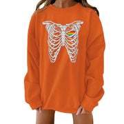 Halloween Creative Theme Print Loose Sweater