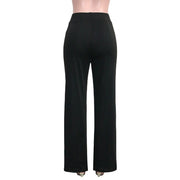 Solid Color Casual Pants Slim, High-waisted Bell Bottoms 1