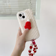 Red Christmas Hat Phone Case Bracelet