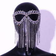 Rhinestone Halloween Ball Makeup Personality Mask