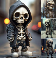 Halloween Cool Skeleton Figurines Halloween Skeleton Doll Resin Ornament