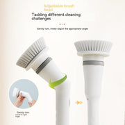 Electric Scrubber Cleaning Wall Long Handle Elbow Telescopic Multifunction Cleaning Brush 1