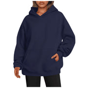 Women's Hoodies With Pockets Fashion Solid Sweatshirt Oversized Hooded Sweater Women's Clothing