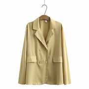 New Korean style loose drape mid-length casual suit jacket