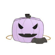 Halloween Cartoon Pumpkin Shoulder Bag For Girls Personality Funny Creative Chain Crossbody Bags Women