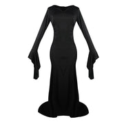 Wednesday Wednesday Printed Black Adams Cosplay Dress