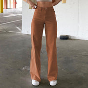 Spice Girl Style High Waist Slim Jeans Bell Bottoms 10