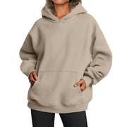 Women's Hoodies With Pockets Fashion Solid Sweatshirt Oversized Hooded Sweater Women's Clothing