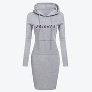 Women Hoodies Sweatshirts Long-sleeved Dress 1