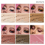 LUXAZA 6PCS Shimmer Neutral Brown Eyeshadow Stick Makeup Set 4