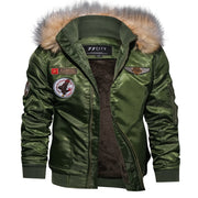 Men's Winter Flight Jacket Thickened Cotton Coat Air Force