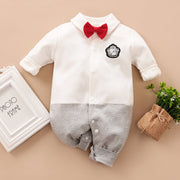 Gentleman's Baby Clothes, Long-sleeved Baby Clothes, Gentleman's Romper