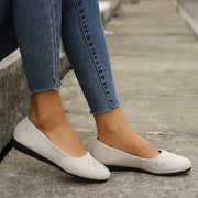 Fshion Flats Shoes With Rhinestones Casual Round Toe Loafers Cozy Shoes For Women