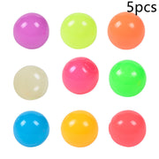 Luminous Sticky Ball Toys Sticky Wall Home Party Games Glow In The Dark Novelty Toys Decompression Squeeze Toy