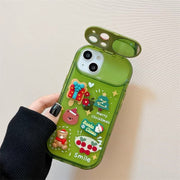 Plastic Christmas Stereo Doll Pendant Phone Case